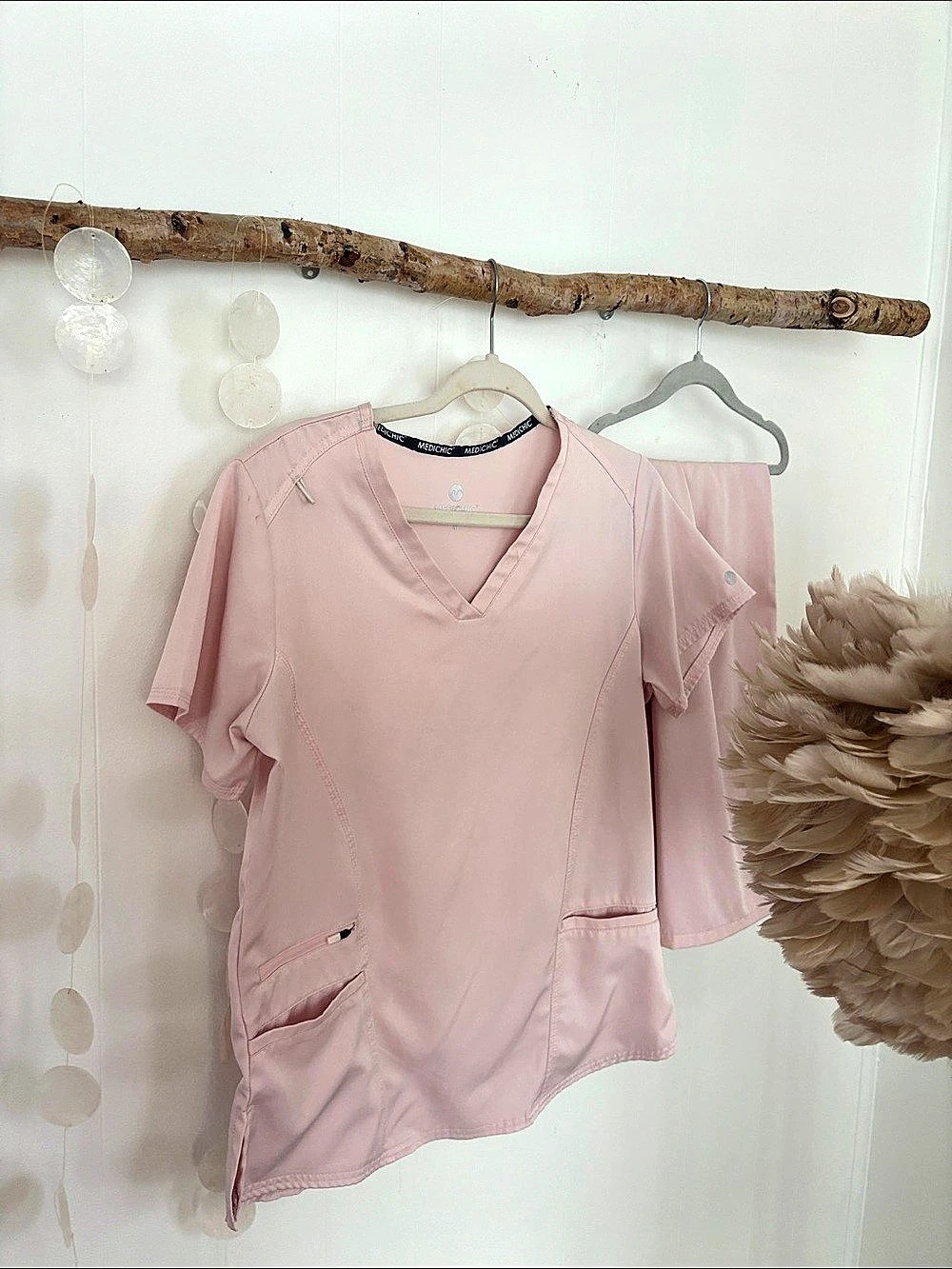 Medichic Baby pink Scrub Set